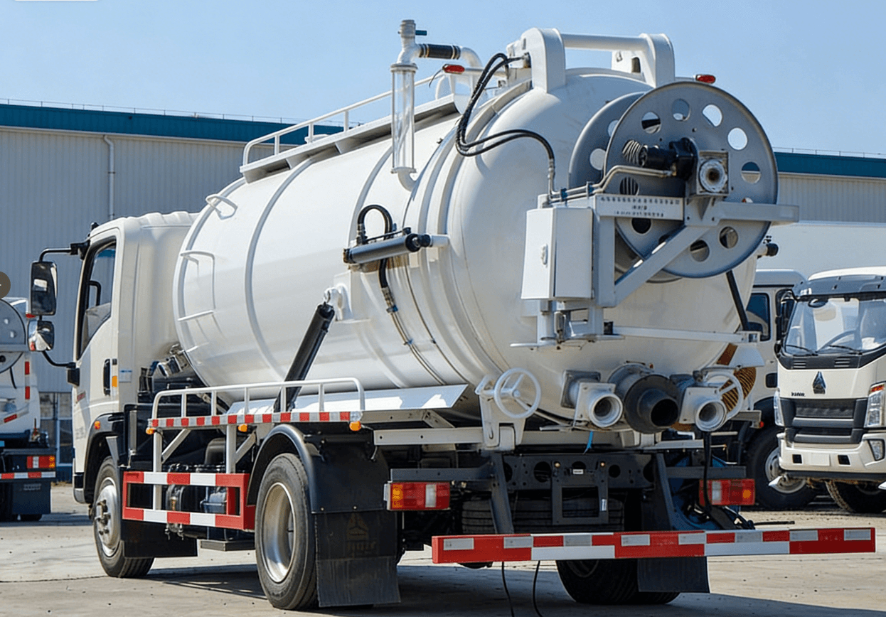 vacuum cleaning truck