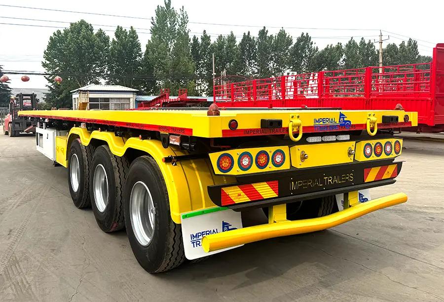 Shacman 3 Axles Flatbed Semi Trailer (5)