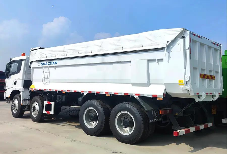 Shacman X3000 8X4 Dump Truck With Tarpaulin (3)
