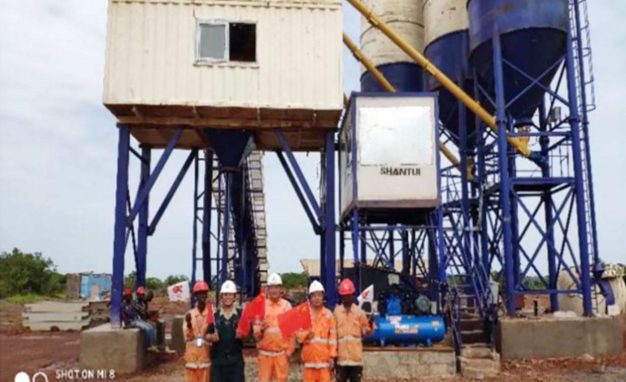 SjHZS090-3B for application of SMB-Winning Consortium Dapilon-Santou Railway Project in Guinea