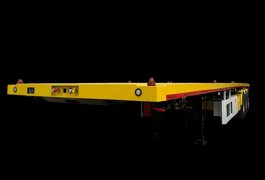 Shacman 3 Axles Flatbed Semi Trailer (1)